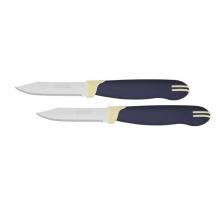 кухонный нож Нож кухонный Tramontina Multicolor для овощей и фруктов лезвие 7.5 см 2 штуки в упаковке