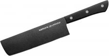 Нож Samura Shadow AUS-8 накири кухонный с покрытием Black-coating 170мм