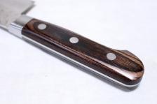 Нож Универсальный овощной 135 мм, Sakai Takayuki, сталь VG-10 Damascus 17 слоев, рукоять pakka wood – фото 4