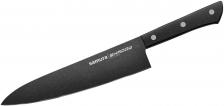 Нож Samura Shadow AUS-8 Шеф кухонный с покрытием Black-coating 208мм