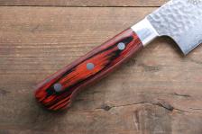 Нож для чистки овощей и фруктов 80 мм, Sakai Takayuki, сталь VG-10 Damascus 17 слоев, рукоять pakka wood – фото 4