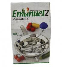 OMAC 170 Emanuel 2 ручная механическое сито для протирки в пюре ягод, фруктов, овощей, томатов (3 протирочных диска) – фото 3
