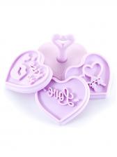 Набор из кулинарных печатей-штампов Gipfel Amour 0316 6x7,2x1 см 3 предмета