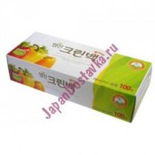 Пакеты полиэтиленовые пищевые в коробке 25см х 35см, MYUNGJIN 100 шт.