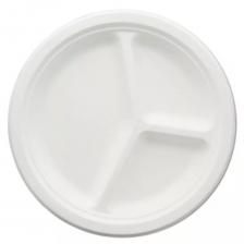 Большая круглая трехсекционная тарелка Greenmaster