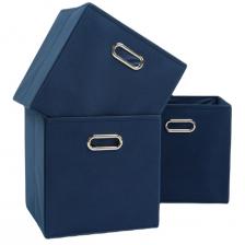 Набор складных коробок для хранения Home One 30х30х30 см, 3 шт, синий (385558)