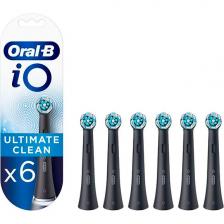 Насадки для зубной щетки Oral-B iO Ultimate Clean XL-pack 1x6 Only fits, черный (блистер) 90064292