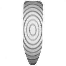 Чехол для гладильной доски Brabantia "Титановые круги", 124х38 см (130861)