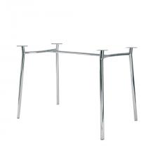 Рама стола для столовых, кафе, дома "Tiramisu Duo" (1200х800 мм), хром