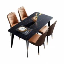 Комплект обеденной мебели Стол 1.4 м и 4 стула Xiaomi Lin's Wood Light Luxury Table and Four Chairs Black (JI2R-A+LS073S4-A)