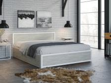 Кровать Титан Лофт 160 белый/дуб крафт белый