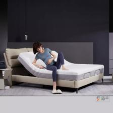 Умная двуспальная кровать Xiaomi 8H Milan Smart Leather Electric Bed S 1.8 m Grey Blue (умное основание и латексный матрас RA Alpha) – фото 3
