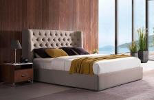 Кровать, MK-6601-CBF, двуспальная с подъемным механизмом, 160х200 см, Холодный бежевый