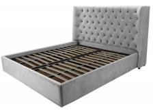Кровать, MK-6603-GPF, двуспальная с подъемным механизмом, 180х200 см, Серый перламутр – фото 1