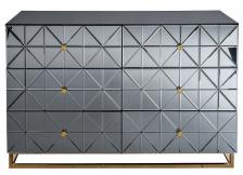 Комод с матовой зеркальной отделкой 6 ящиков Garda Decor Размер: 126*86*46 см MT-G515490 Комод с матовой зеркальной отделкой 6 ящиков Garda Decor Размер: 126*86*46 см MT-G515490