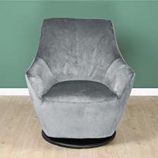 Кресло крутящееся Liyasi серое 76x79x84 см – фото 1
