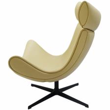 BRADEX Home Дизайнерское кресло IMOLA золотисто-бежевый, прессованная кожа – фото 2