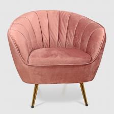 Кресло Liyasi руби серо-розовое 87х75х79 см