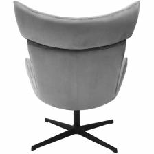 BRADEX Home Дизайнерское кресло IMOLA серый, искусственная замша – фото 4