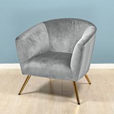 Кресло Liyasi руби серое 76x76x78 см – фото 2