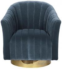 Кресло вращающееся (велюр голубой) Garda Decor Размер: 76*83*77 см MT-G343277 Кресло вращающееся (велюр голубой) Garda Decor Размер: 76*83*77 см MT-G343277