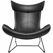 BRADEX Home Дизайнерское кресло IMOLA Loft чёрный, прессованная кожа – фото 1