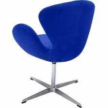 BRADEX Home Дизайнерское кресло SWAN CHAIR синий, искусственная замша – фото 3