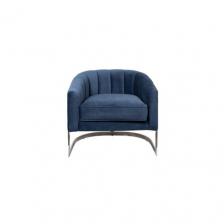 Кресло На Металлическом Каркасе Темно-Синее Zw-777 Blu Ss От Lalume
