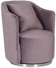 Кресло Verona вращающееся велюр лиловый Bel Garda Decor Размер: 70*80*77 см MT-G331403