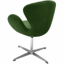 BRADEX Home Дизайнерское кресло SWAN CHAIR зеленый, искусственная замша – фото 3