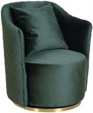 Кресло Verona вращающееся велюр зеленый Bel Garda Decor Размер: 70*80*77 см MT-G331844