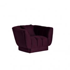 Кресло Велюровое Темно-Фиолетовое С Подушкой Zw-81101 Dvi От Lalume – фото 1