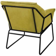 BRADEX Home Дизайнерское кресло ALEX горчичный велюр – фото 2