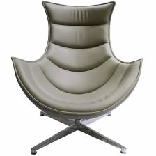 BRADEX Home Дизайнерское кресло LOBSTER CHAIR тёмный латте, прессованная кожа – фото 1