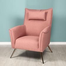 Кресло Liyasi Лили розовое 79х83х103 см – фото 1