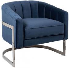 Кресло велюр тёмно-синий Garda Decor Размер: 77*71*70 см MT-G330676