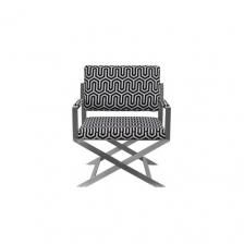 Кресло На Металлическом Каркасе Черно-Белое Zw-661 От Lalume