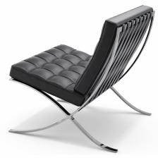 BRADEX Home Дизайнерское кресло BARCELONA CHAIR чёрный, прессованная кожа – фото 2