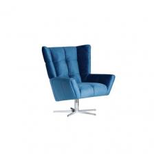 Кресло Вращающееся Синее Велюровое Zw-868 Blu Ss От Lalume – фото 1