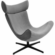 BRADEX Home Дизайнерское кресло IMOLA серый, искусственная замша