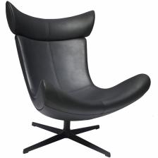 BRADEX Home Дизайнерское кресло IMOLA чёрный, прессованная кожа