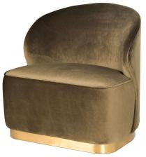 Кресло (велюр темно-оливковый) Garda Decor Размер: 77*76*83 см MT-G393145