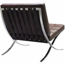 BRADEX Home Дизайнерское кресло BARCELONA CHAIR коричневый, прессованная кожа – фото 2