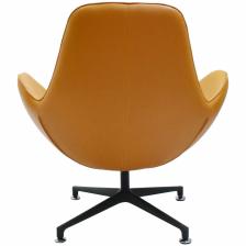 BRADEX Home Дизайнерское кресло OSCAR оранжевый, прессованная кожа – фото 4