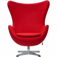 BRADEX Home Дизайнерское кресло EGG CHAIR красный кашемир – фото 1