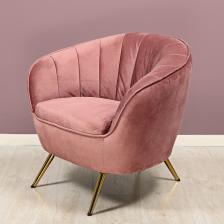 Кресло Liyasi руби серо-розовое 87х75х79 см – фото 1