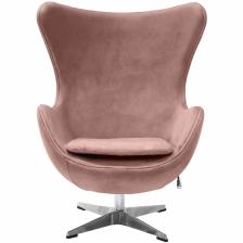 BRADEX Home Дизайнерское кресло EGG CHAIR пыльно-розовый, искусственная замша – фото 1