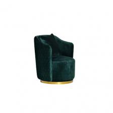 Кресло Вращающееся Зеленое Велюровое 48My-2573 Grn Gld От Lalume – фото 1