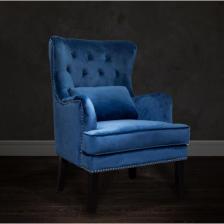 Кресло Велюровое Синее (С Подушкой) 24Yj-7004-06466/1 От Lalume – фото 4