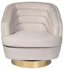 Кресло вращающееся (велюр кремовый) Garda Decor Размер: 84*90*88 см MT-G343440 Кресло вращающееся (велюр кремовый) Garda Decor Размер: 84*90*88 см MT-G343440